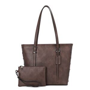 2109 Handbag Tote Bag PU Leather Large Shoulder Bag Top Handle Satchel